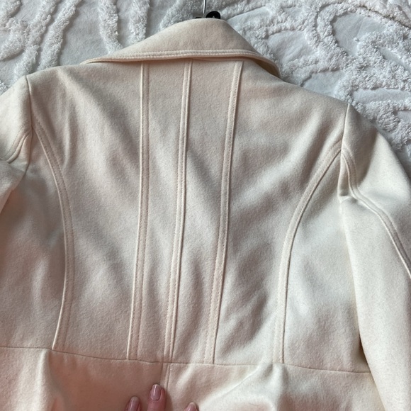 Laundry By Shelli Segal White Double Breasted Trench Coat - Picture 6 of 8